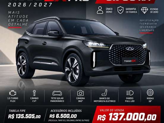 CAOA CHERY-TIGGO 5X PRO-1.5 VVT TURBO iFLEX CVT CAOA CHERY-TIGGO 5X PRO-2026