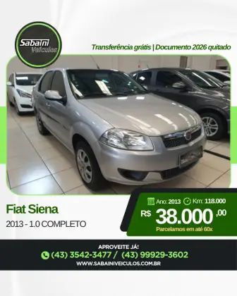 FIAT SIENA 1.0 MPI EL 8V FLEX 4P MANUAL