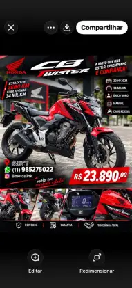 HONDA-CB 300F TWISTER CBS-2024