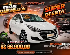 HYUNDAI HB20S 1.6 1 MILLION 16V FLEX 4P AUTOMÁTICO HYUNDAI HB20S 1.6 1 MILLION 16V FLEX 4P AUTOMÁTICO