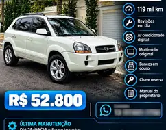 HYUNDAI TUCSON 2.0 MPFI GLS 16V 143CV 2WD FLEX 4P AUTOMÁTICO HYUNDAI TUCSON 2.0 MPFI GLS 16V 143CV 2WD FLEX 4P AUTOMÁTICO