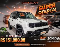 JEEP RENEGADE 1.3 T270 TURBO FLEX WILLYS 4X4 AT9 JEEP RENEGADE 1.3 T270 TURBO FLEX WILLYS 4X4 AT9