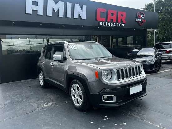 JEEP-RENEGADE-1.8 16V FLEX LIMITED 4P AUTOMÁTICO JEEP-RENEGADE-2018