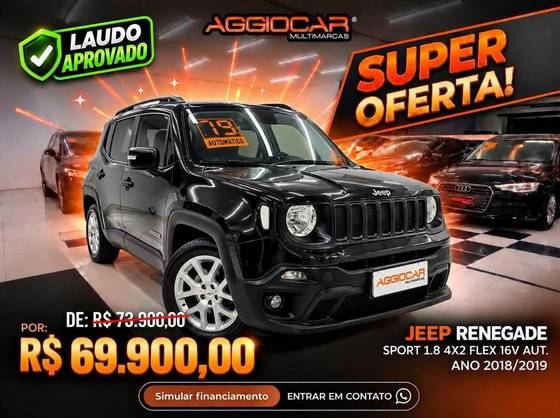 JEEP RENEGADE 1.8 16V FLEX SPORT 4P AUTOMÁTICO