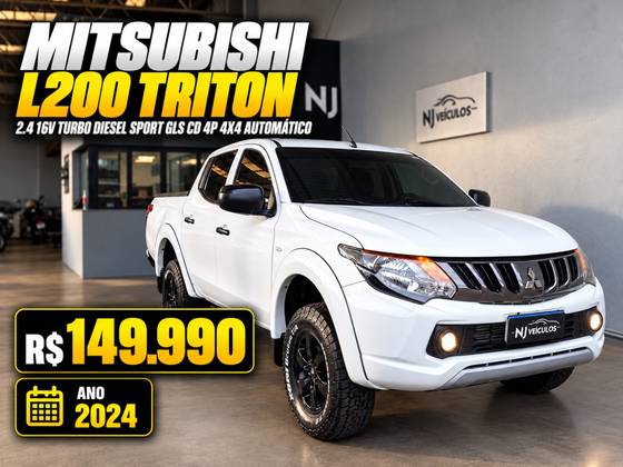MITSUBISHI L200 TRITON 2.4 16V TURBO DIESEL SPORT GLS CD 4P 4X4 AUTOMÁTICO
