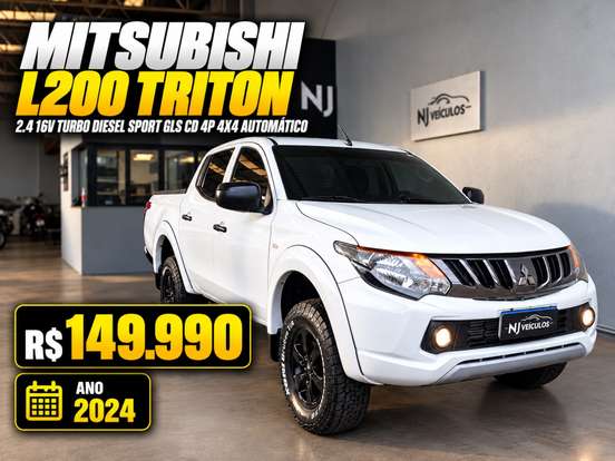 MITSUBISHI-L200 TRITON-2.4 16V TURBO DIESEL SPORT GLS CD 4P 4X4 AUTOMÁTICO MITSUBISHI-L200 TRITON-2023