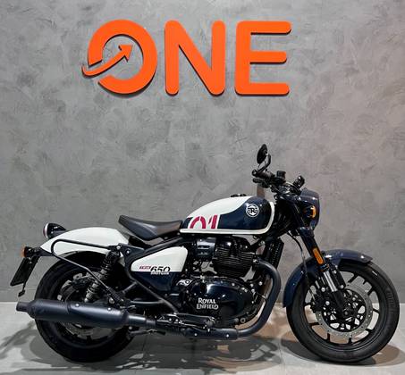 ROYAL ENFIELD SHOTGUN 650 STENCIL WHITE 
