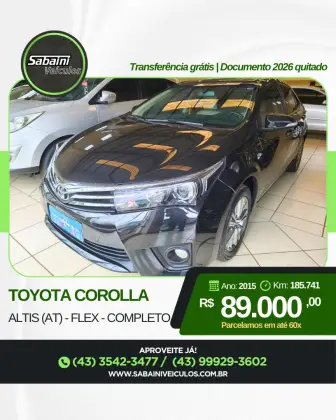 TOYOTA COROLLA 2.0 ALTIS 16V FLEX 4P AUTOMÁTICO