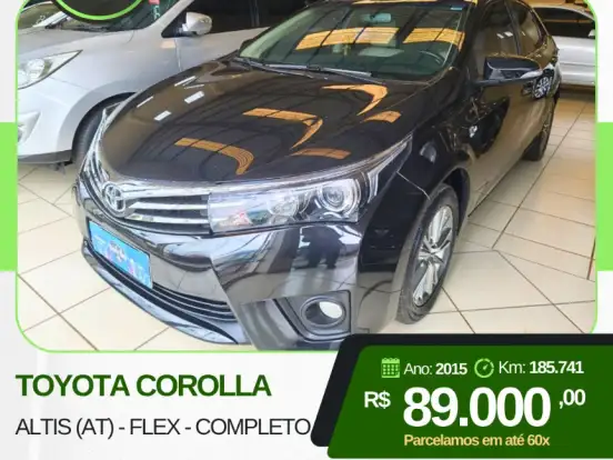 TOYOTA-COROLLA-2.0 ALTIS 16V FLEX 4P AUTOMÁTICO TOYOTA-COROLLA-2015