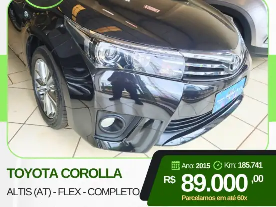TOYOTA-COROLLA-2.0 ALTIS 16V FLEX 4P AUTOMÁTICO TOYOTA-COROLLA-2015