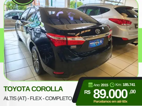 TOYOTA-COROLLA-2.0 ALTIS 16V FLEX 4P AUTOMÁTICO TOYOTA-COROLLA-2015