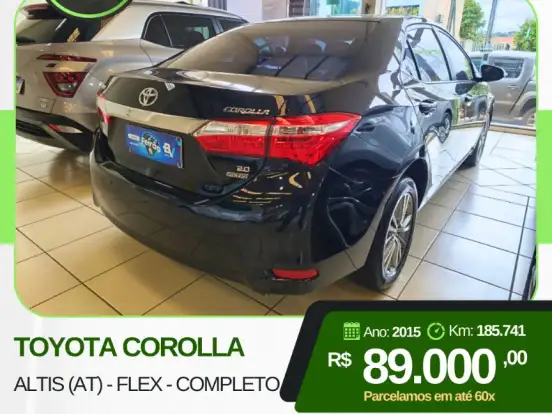TOYOTA-COROLLA-2.0 ALTIS 16V FLEX 4P AUTOMÁTICO TOYOTA-COROLLA-2015