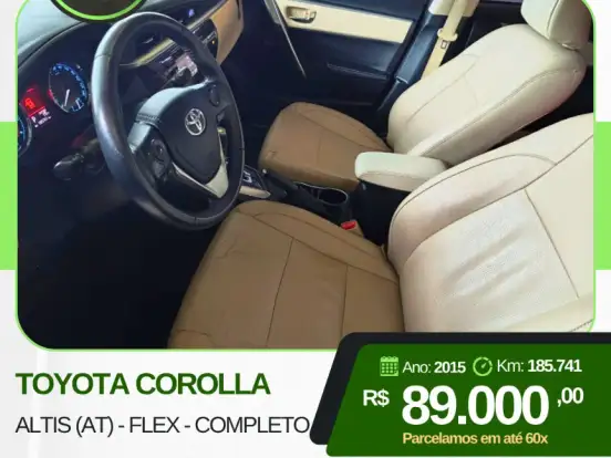 TOYOTA-COROLLA-2.0 ALTIS 16V FLEX 4P AUTOMÁTICO TOYOTA-COROLLA-2015