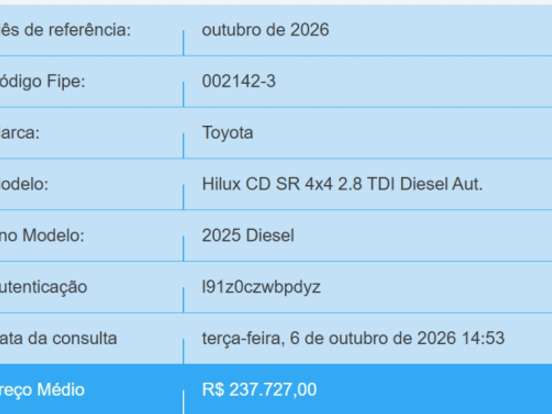 TOYOTA-HILUX-2.8 D-4D TURBO DIESEL CD SR 4X4 AUTOMÁTICO TOYOTA-HILUX-2025