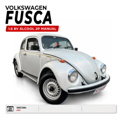 VOLKSWAGEN FUSCA 1.6 8V ÁLCOOL 2P MANUAL