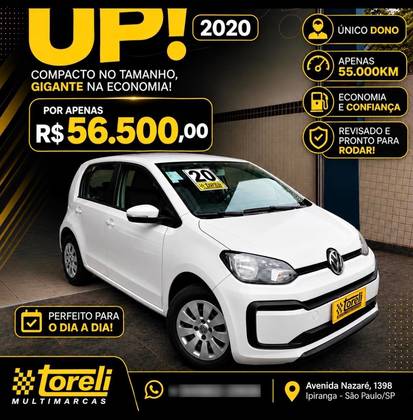 VOLKSWAGEN UP 1.0 MPI TOTAL FLEX 4P MANUAL
