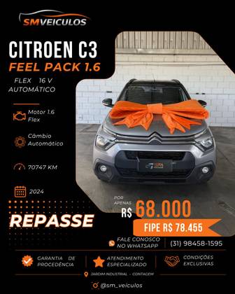 CITROËN C3 1.6 16V FLEX FEEL PACK AT6