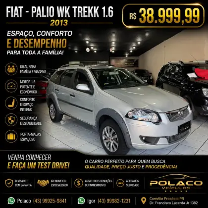 FIAT PALIO 1.6 TREKKING WEEKEND 16V FLEX 4P MANUAL