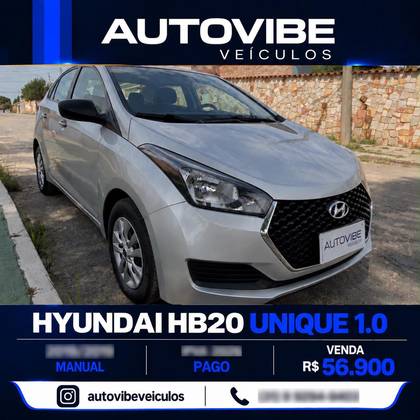HYUNDAI HB20S 1.0 UNIQUE 12V FLEX 4P MANUAL