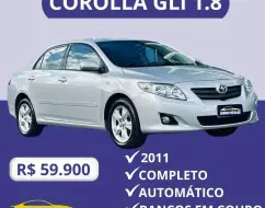 TOYOTA COROLLA 1.8 GLI 16V FLEX 4P AUTOMÁTICO TOYOTA COROLLA 1.8 GLI 16V FLEX 4P AUTOMÁTICO