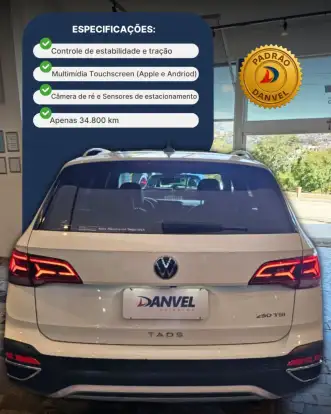 VOLKSWAGEN-TAOS-1.4 250 TSI TOTAL FLEX HIGHLINE AUTOMÁTICO VOLKSWAGEN-TAOS-2023