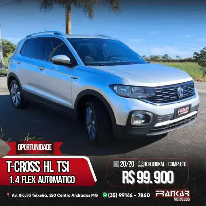VOLKSWAGEN T-CROSS 1.4 250 TSI TOTAL FLEX HIGHLINE AUTOMÁTICO