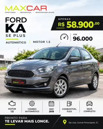FORD KA 1.5 TI-VCT FLEX SE PLUS AUTOMÁTICO