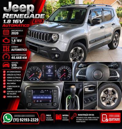 JEEP RENEGADE 1.8 16V FLEX STD 4P AUTOMÁTICO