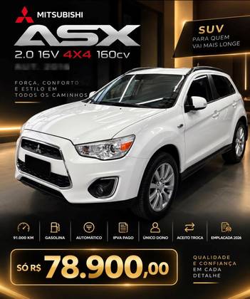 MITSUBISHI ASX 2.0 4X4 AWD 16V GASOLINA 4P AUTOMÁTICO