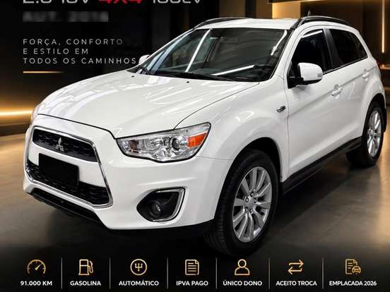 MITSUBISHI-ASX-2.0 4X4 AWD 16V GASOLINA 4P AUTOMÁTICO MITSUBISHI-ASX-2016