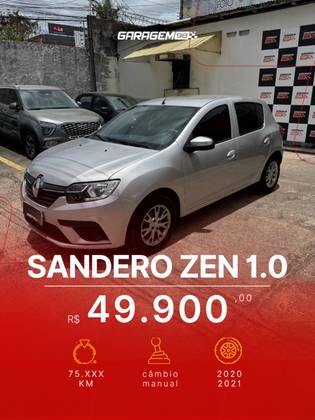 RENAULT SANDERO 1.0 12V SCE FLEX ZEN MANUAL