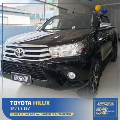 TOYOTA HILUX 2.8 SRV 4X4 CD 16V DIESEL 4P AUTOMÁTICO