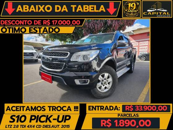 CHEVROLET S10 2.8 LTZ 4X4 CD 16V TURBO DIESEL 4P AUTOMÁTICO