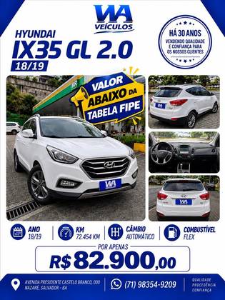 HYUNDAI IX35 2.0 MPFI GL 16V FLEX 4P AUTOMÁTICO