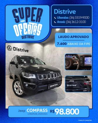 JEEP COMPASS 2.0 16V DIESEL LONGITUDE 4X4 AUTOMÁTICO