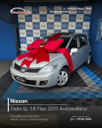 NISSAN-TIIDA-1.8 SL 16V FLEX 4P AUTOMÁTICO NISSAN-TIIDA-2010