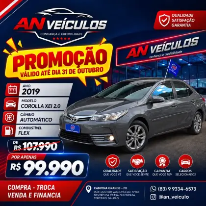 TOYOTA COROLLA 2.0 XEI 16V FLEX 4P AUTOMÁTICO