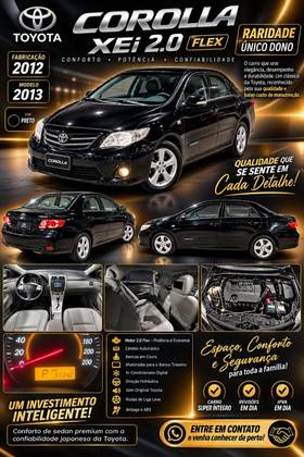 TOYOTA COROLLA 2.0 XEI 16V FLEX 4P AUTOMÁTICO