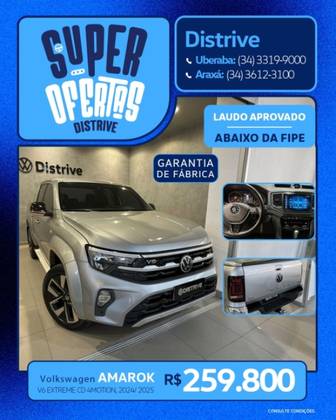 VOLKSWAGEN AMAROK 3.0 V6 TDI DIESEL EXTREME CD 4MOTION AUTOMÁTICO