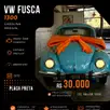 VOLKSWAGEN FUSCA 1.3 8V ÁLCOOL 2P MANUAL VOLKSWAGEN FUSCA 1.3 8V ÁLCOOL 2P MANUAL