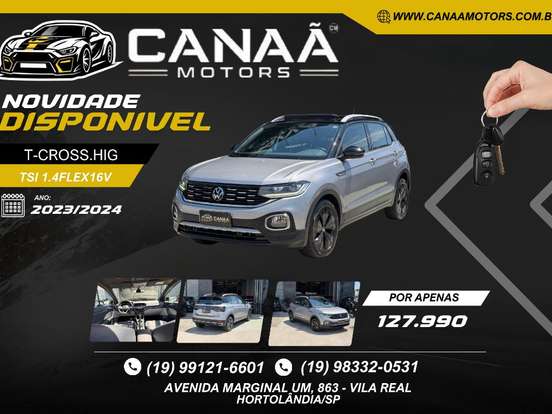 VOLKSWAGEN-T-CROSS-1.4 250 TSI TOTAL FLEX HIGHLINE AUTOMÁTICO VOLKSWAGEN-T-CROSS-2023