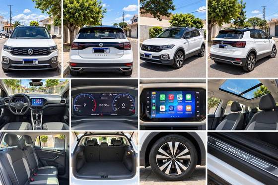 VOLKSWAGEN T-CROSS 1.4 250 TSI TOTAL FLEX HIGHLINE AUTOMÁTICO