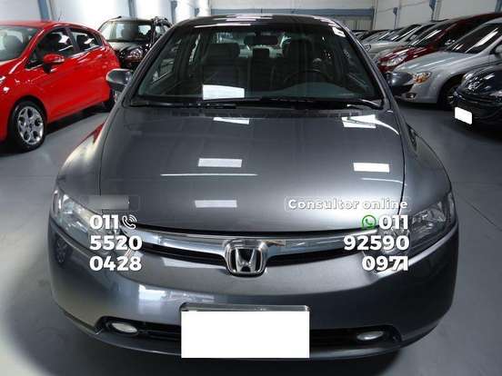 HONDA-CIVIC-1.8 EXS 16V FLEX 4P AUTOMÁTICO HONDA-CIVIC-2007