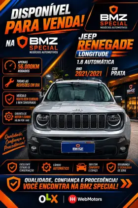 JEEP RENEGADE 1.8 16V FLEX LONGITUDE 4P AUTOMÁTICO