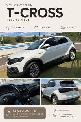 VOLKSWAGEN T-CROSS 1.0 200 TSI TOTAL FLEX AUTOMÁTICO