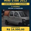 CHANA CARGO 1.0 CD 8V GASOLINA 4P MANUAL CHANA CARGO 1.0 CD 8V GASOLINA 4P MANUAL