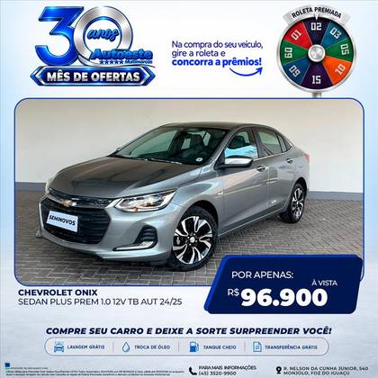CHEVROLET ONIX 1.0 TURBO FLEX PLUS PREMIER AUTOMÁTICO