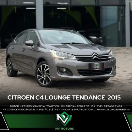 CITROËN C4 LOUNGE 1.6 TENDANCE 16V TURBO FLEX 4P AUTOMÁTICO