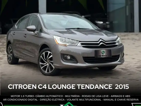 CITROËN-C4 LOUNGE-1.6 TENDANCE 16V TURBO FLEX 4P AUTOMÁTICO CITROËN-C4 LOUNGE-2014