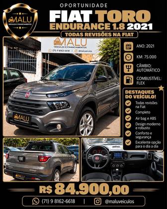 FIAT TORO 1.8 16V EVO FLEX ENDURANCE AT6